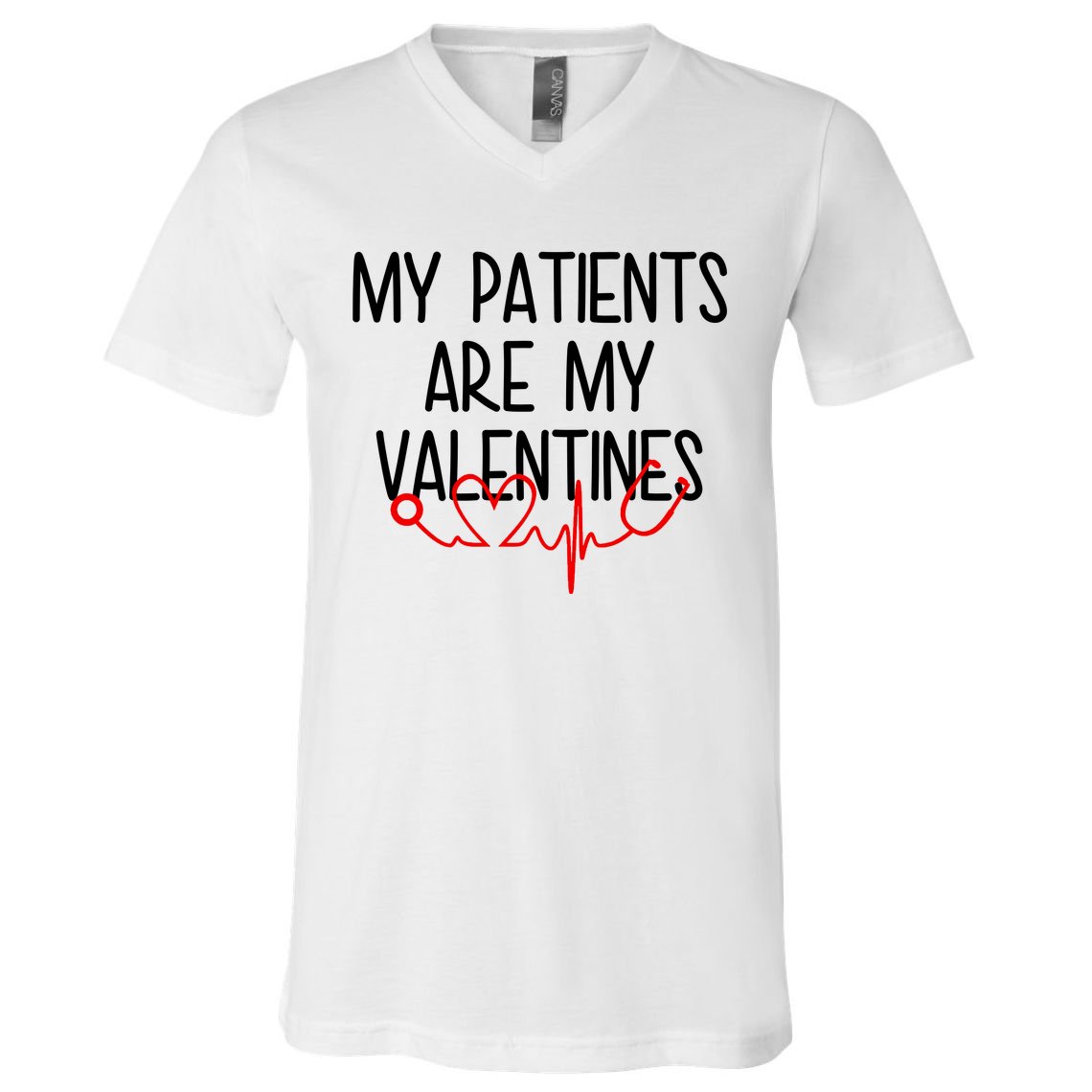 My Parents Are My Valentines V-Neck T-Shirt