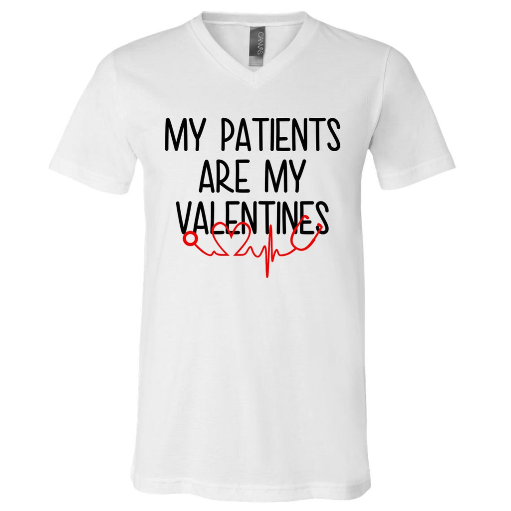 My Parents Are My Valentines V-Neck T-Shirt
