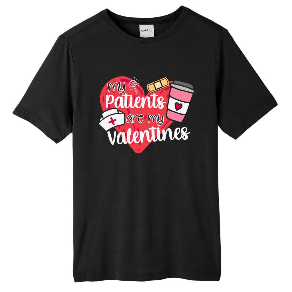 My Patients Are My Valentines Cute Nurse Tall Fusion ChromaSoft Performance T-Shirt