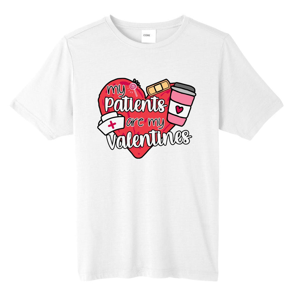 My Patients Are My Valentines Cute Nurse Tall Fusion ChromaSoft Performance T-Shirt