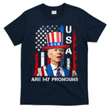 My Pronouns Are USA Joe Biden 4th Of July US American Flag T-Shirt