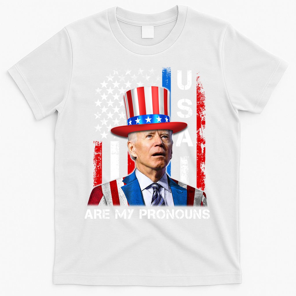 My Pronouns Are USA Joe Biden 4th Of July US American Flag T-Shirt