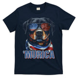 Murica Patriotic Rottweiler 4th Of July Dog T-Shirt