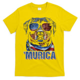 Murica Patriotic Rottweiler 4th Of July Dog T-Shirt
