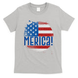 Merica Paint Splatter American USA Flag T-Shirt