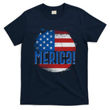 Merica Paint Splatter American USA Flag T-Shirt