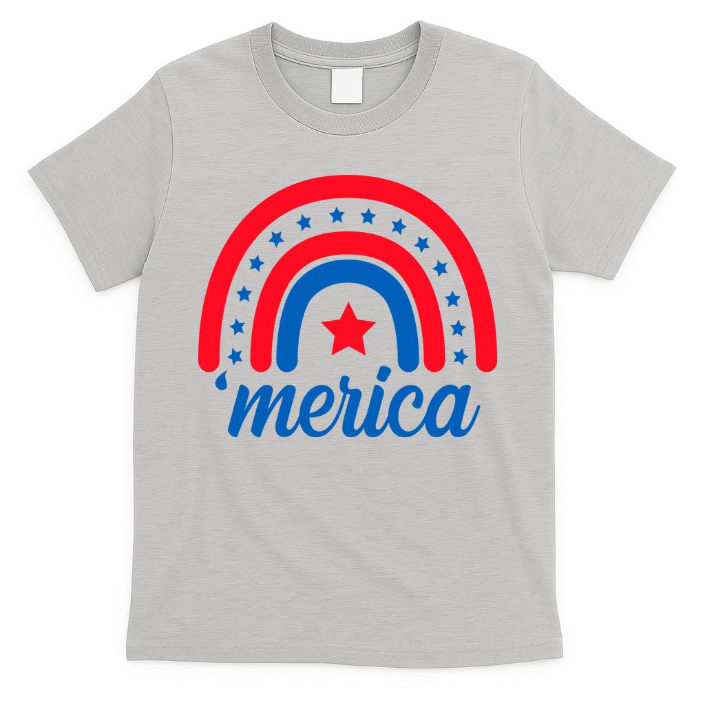 Merica Rainbow 4th Of July Celebration T-Shirt