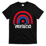 Merica Rainbow 4th Of July Celebration T-Shirt