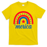 Merica Rainbow 4th Of July Celebration T-Shirt