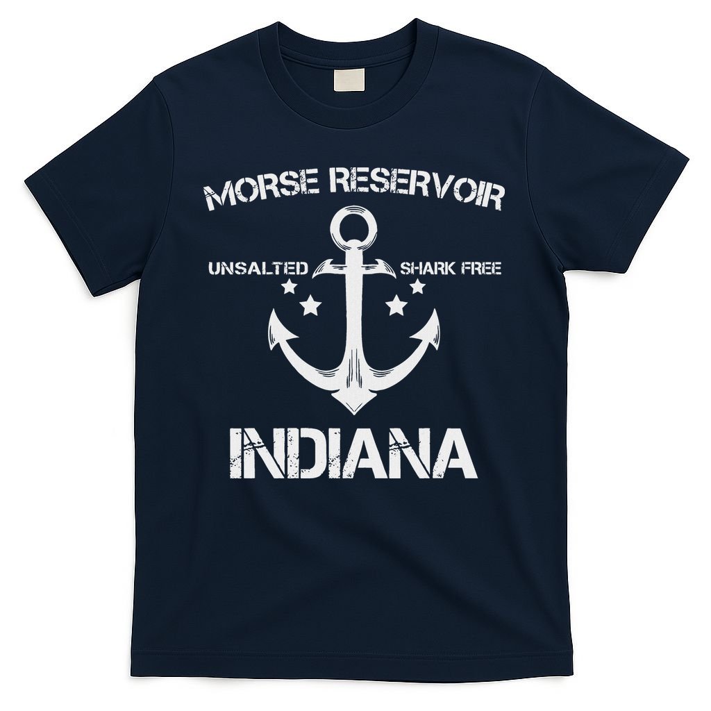 Morse Reservoir Indiana Funny Fishing Camping Summer Gift T-Shirt