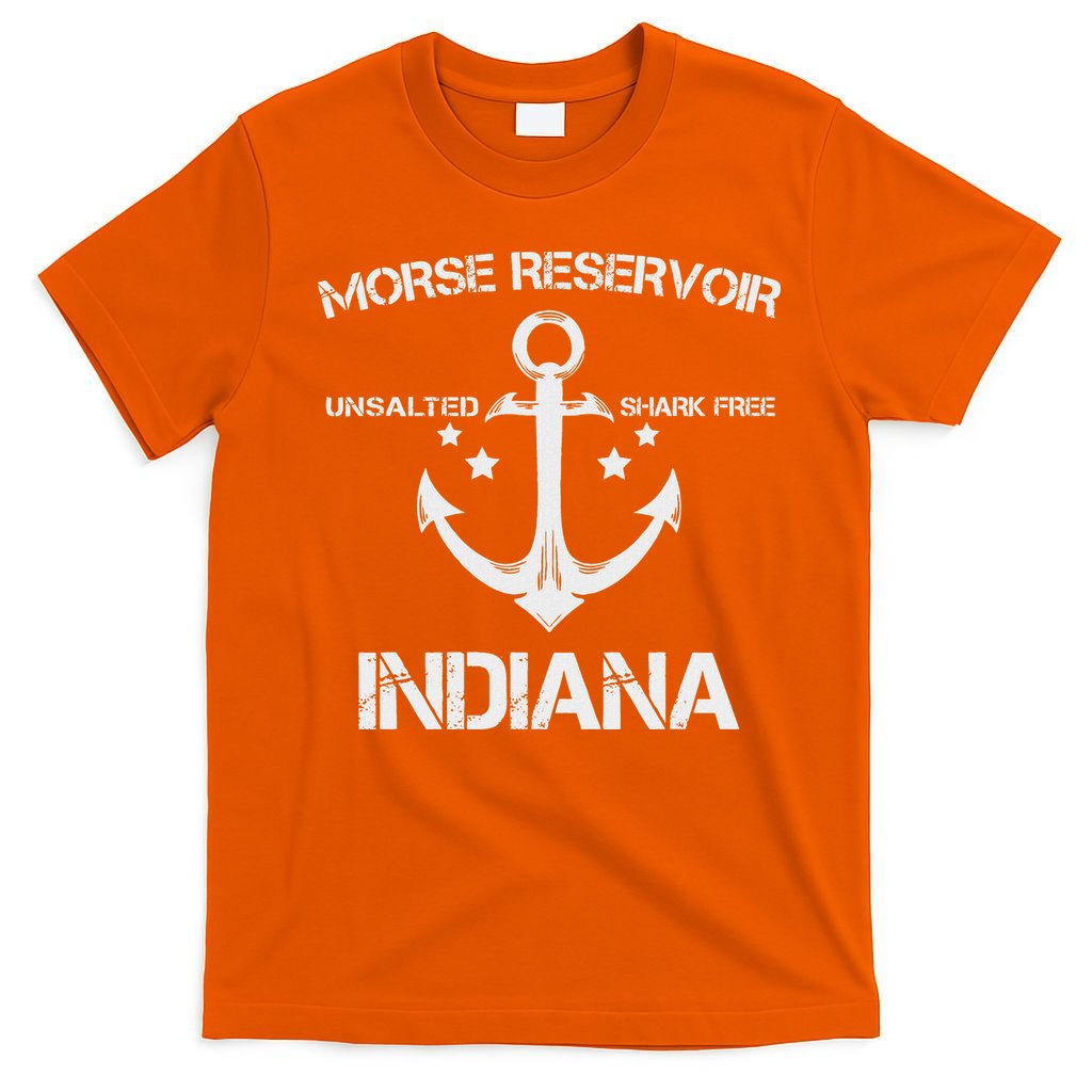 Morse Reservoir Indiana Funny Fishing Camping Summer Gift T-Shirt
