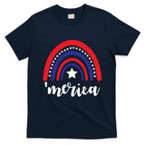 Merica Rainbow Patriotic 4th Of July T-Shirt