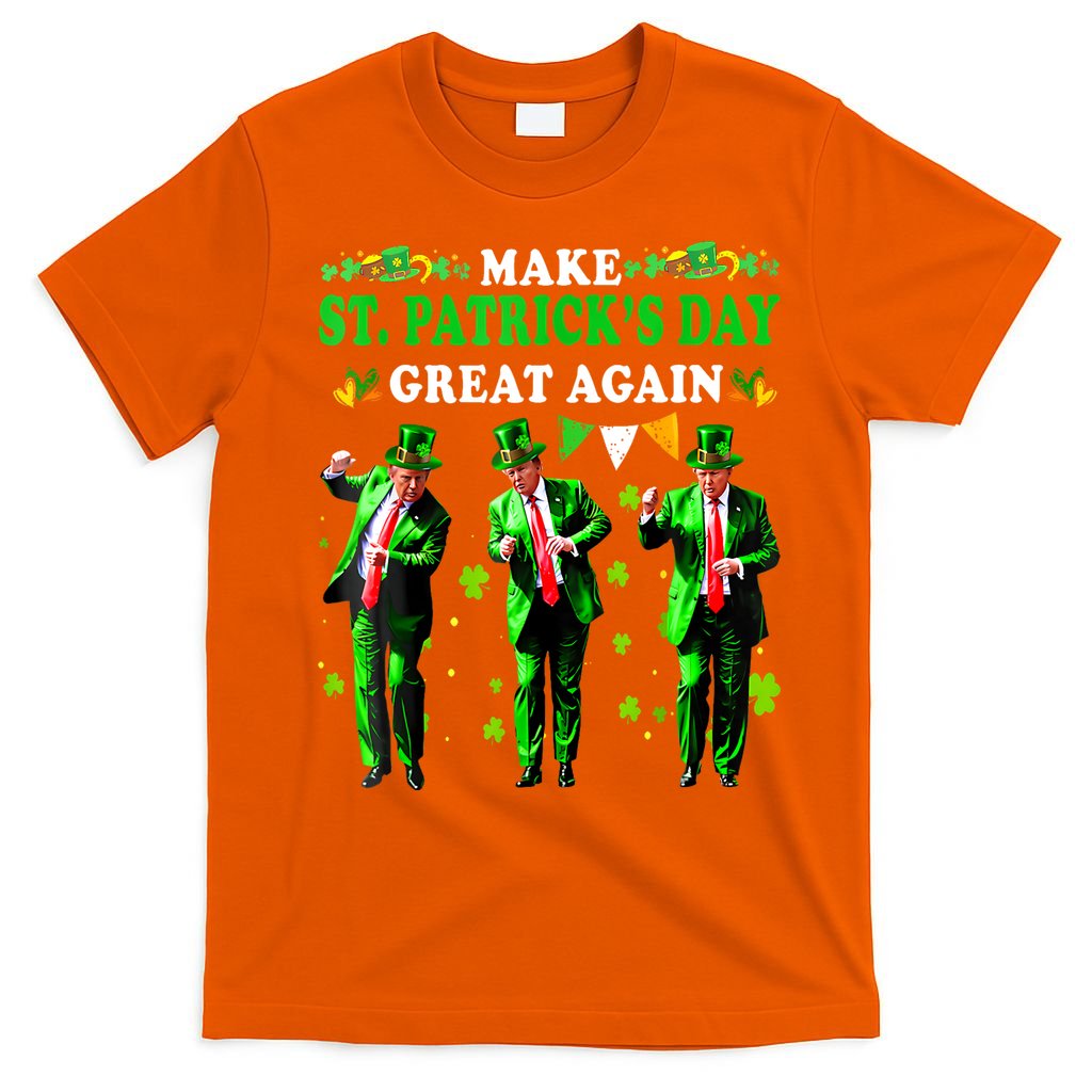 Make St PatrickS Day Great Again Funny Trump T-Shirt