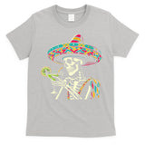 Mexican Skeleton Sombrero Cinco De Mayo Mexican Fiesta Party T-Shirt