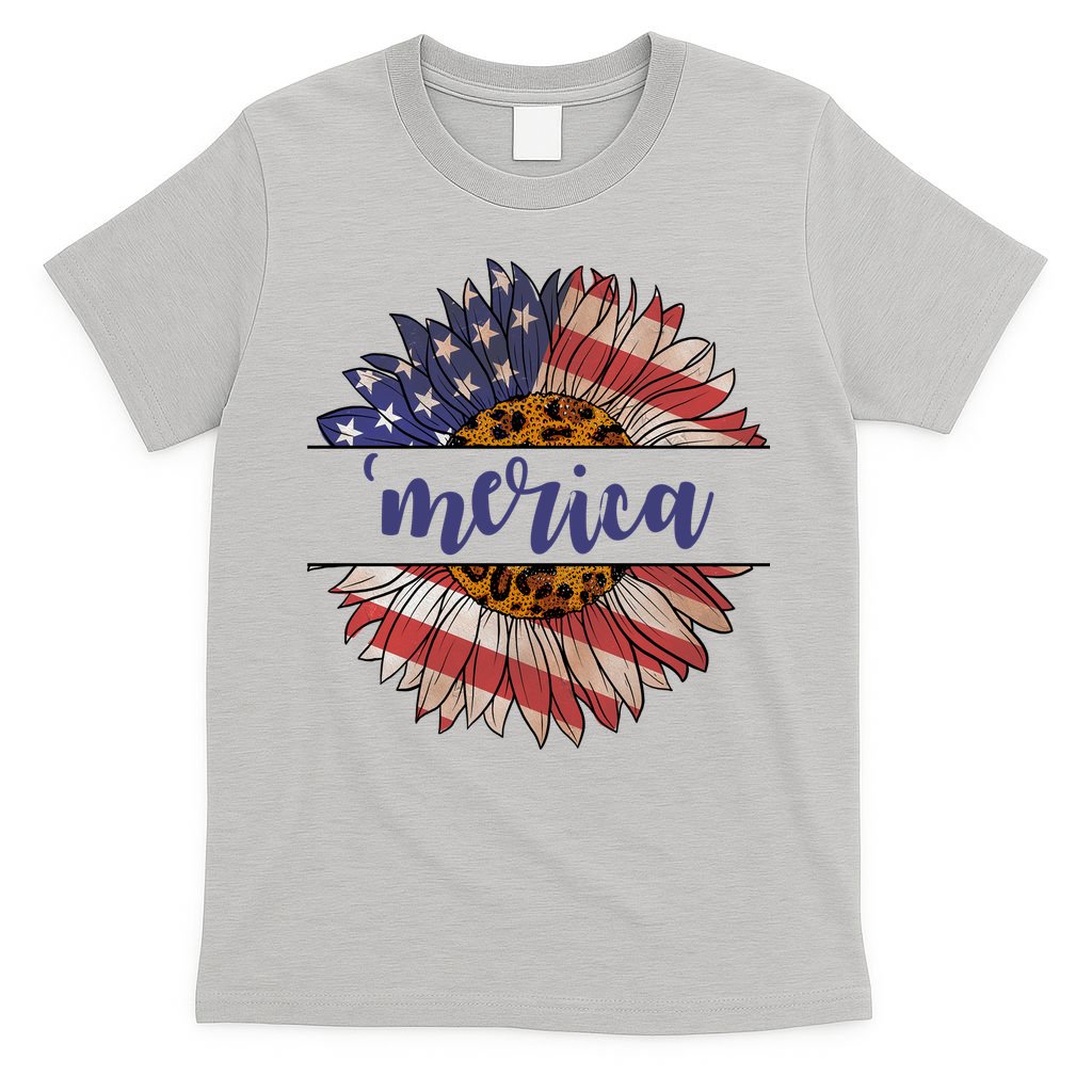 Merica Sunflower USA Vintage T-Shirt