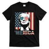 Merica Trump 4th Of July American Flag Republican T-Shirt