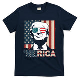 Merica Trump 4th Of July American Flag Republican T-Shirt
