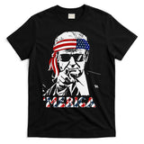 Merica Trump Happy American Flag T-Shirt