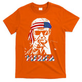 Merica Trump Happy 4th Of July Trump American Flag T-Shirt