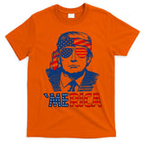 Merica Trump Happy 4th Of July Trump Patriot American Flag Gift T-Shirt