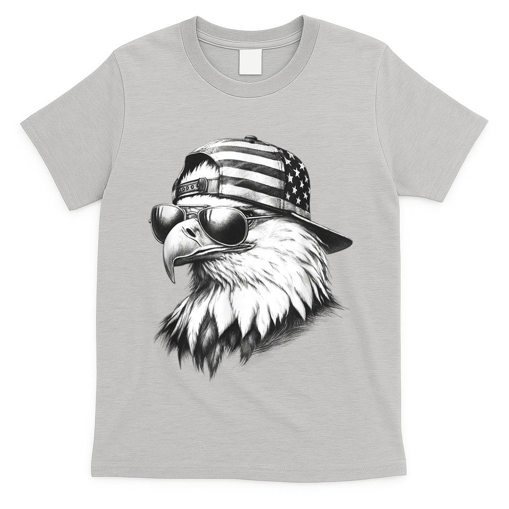 Merica Usa American Flag Patriotic 4th Of July Bald Eagle T-Shirt