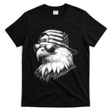 Merica Usa American Flag Patriotic 4th Of July Bald Eagle T-Shirt