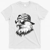 Merica Usa American Flag Patriotic 4th Of July Bald Eagle T-Shirt
