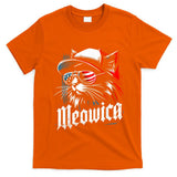Meowica Usa Merica Cat 4th Of July Funny Patriotic T-Shirt