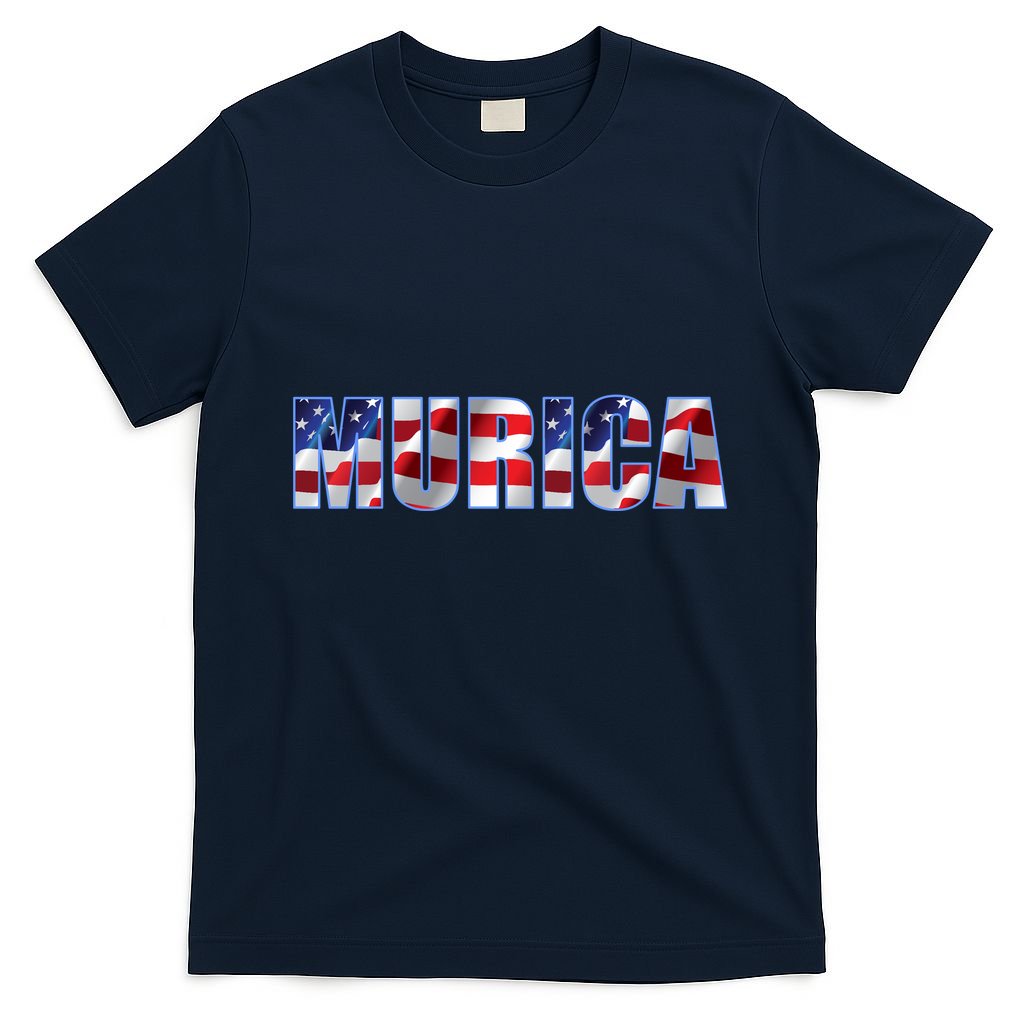 Murica Fourth of July USA Retro Vintage Style T-Shirt