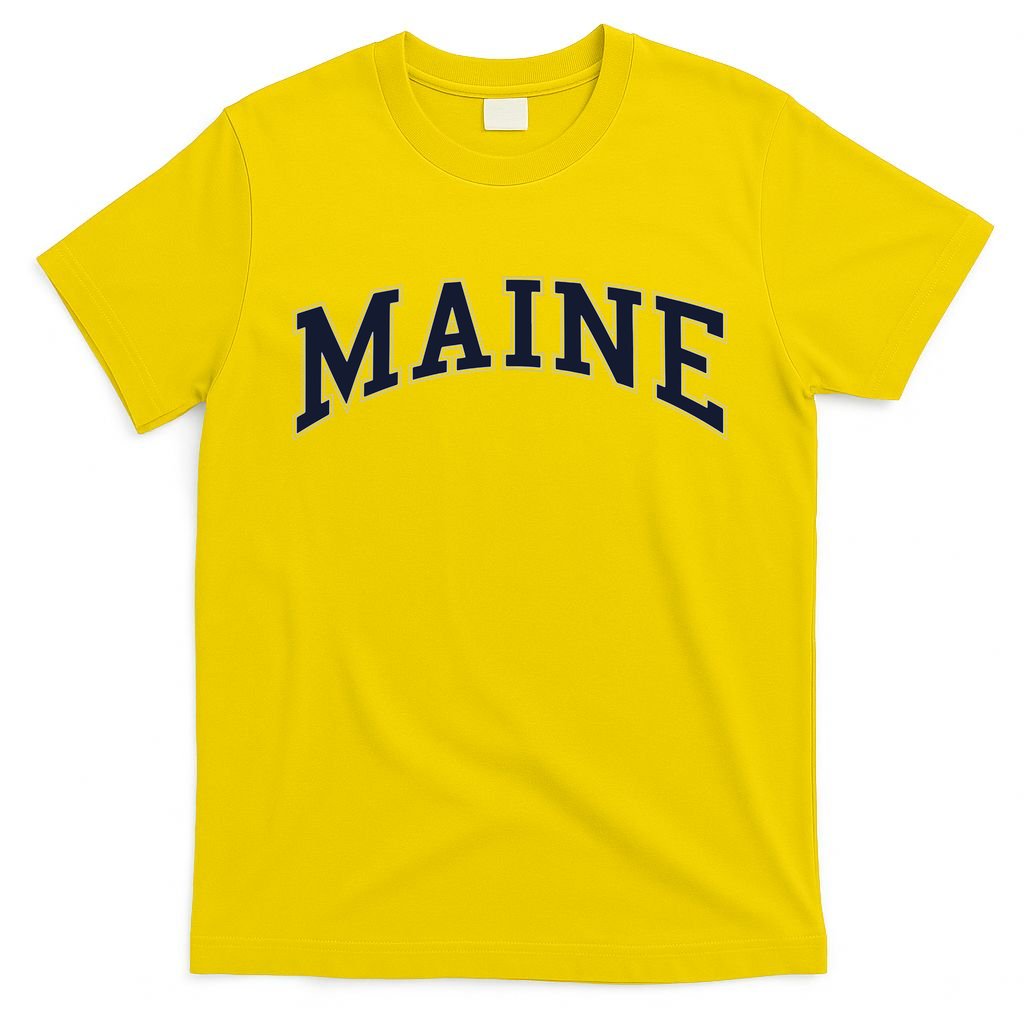 Maine Usa Varsity Style T-Shirt