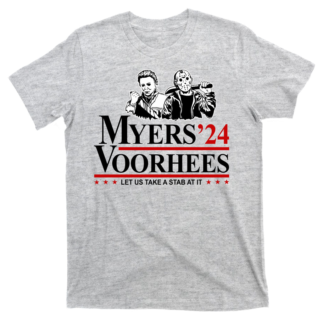Myers Voorhees 24 Let Us Take A Stab At It Funny Scary T-Shirt