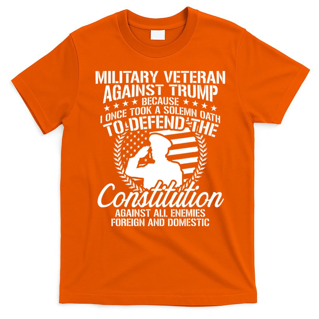 Military Veterans Against Trump Constitution T-Shirt