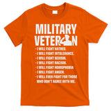 Military Veterans Against Trump 2020 Fight Usa Election T-Shirt
