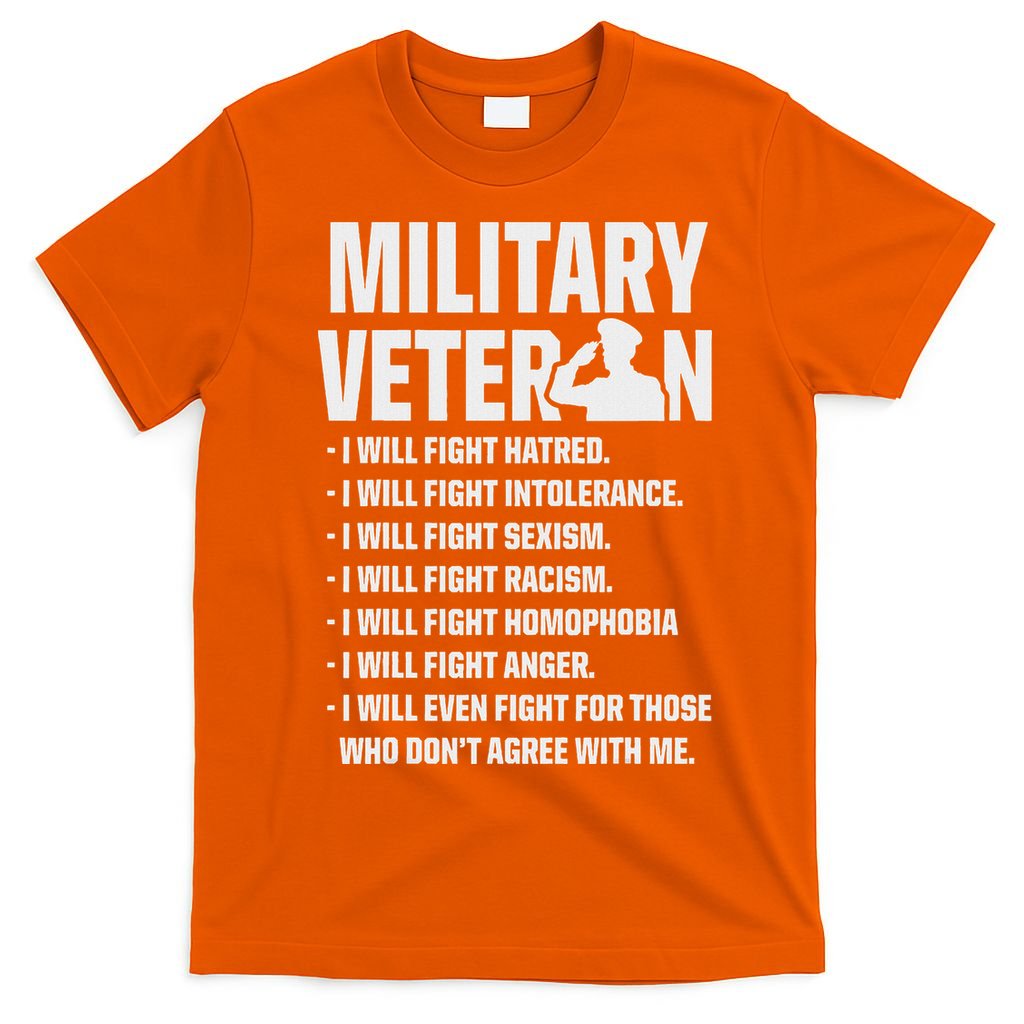 Military Veterans Against Trump 2020 Fight Usa Election T-Shirt