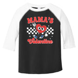 Mamas Valentine Cute Heart Retro Gift Toddler Fine Jersey T-Shirt