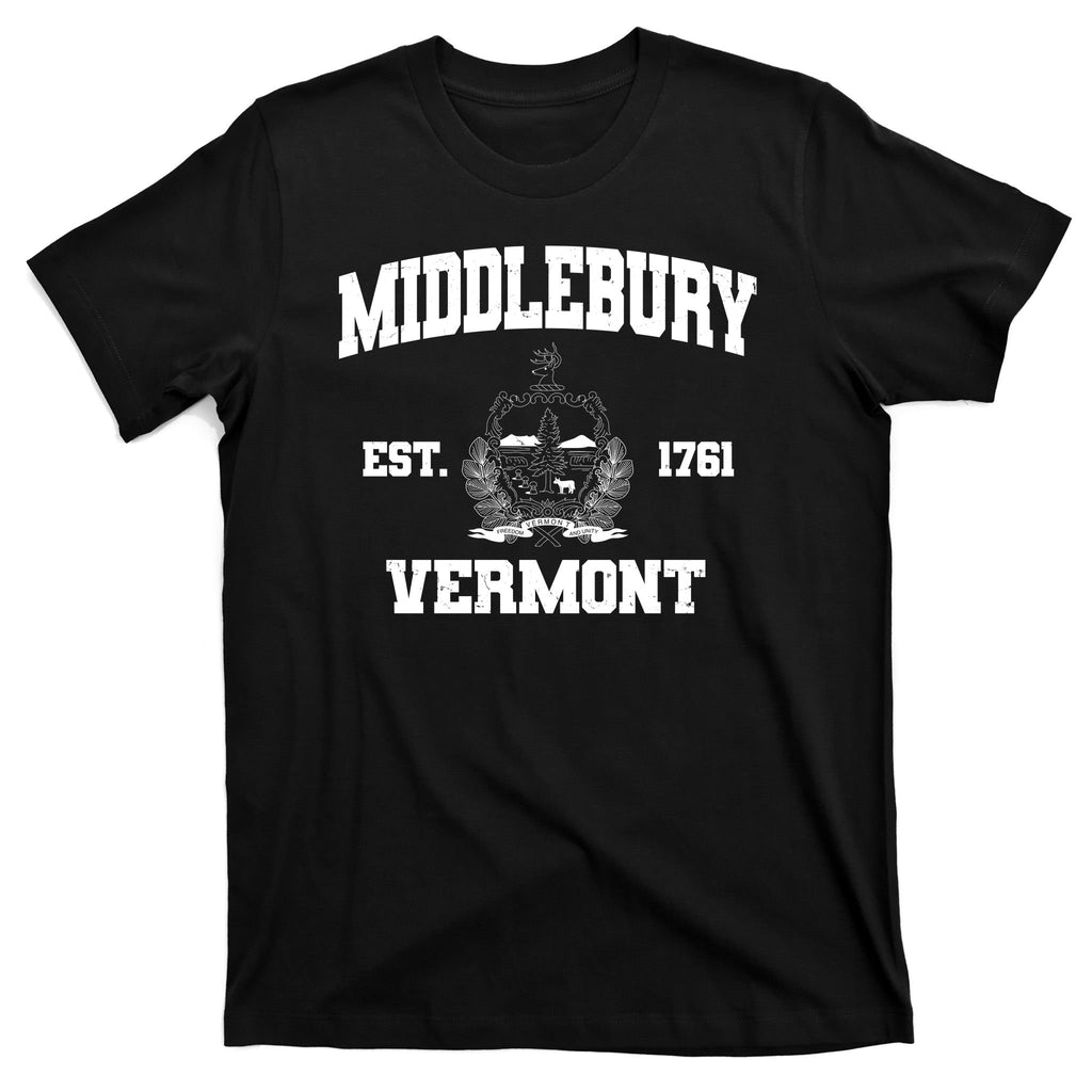 Middlebury Vermont Est 1761 Varsity Logo T-Shirt