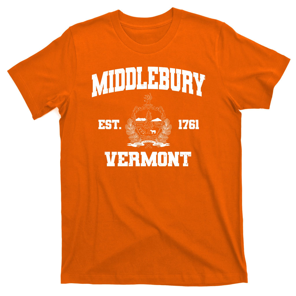 Middlebury Vermont Est 1761 Varsity Logo T-Shirt