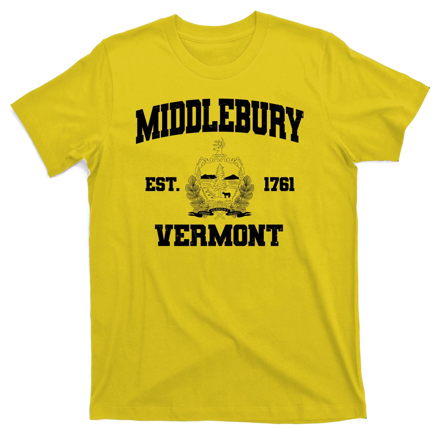 Middlebury Vermont Est 1761 Varsity Logo T-Shirt