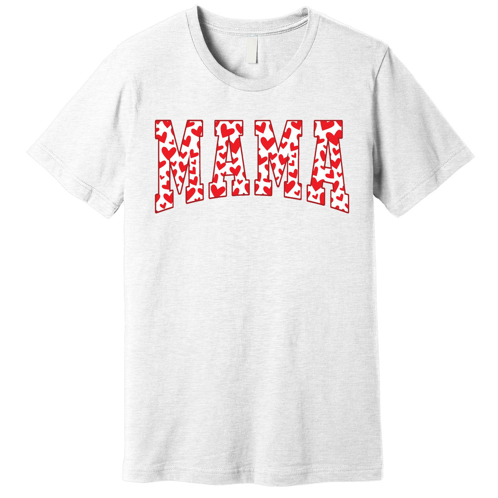 Mama Valentines Heart Valentines Day Premium T-Shirt