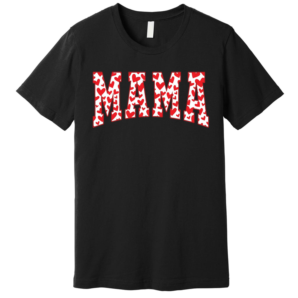 Mama Valentines Heart Valentines Day Premium T-Shirt