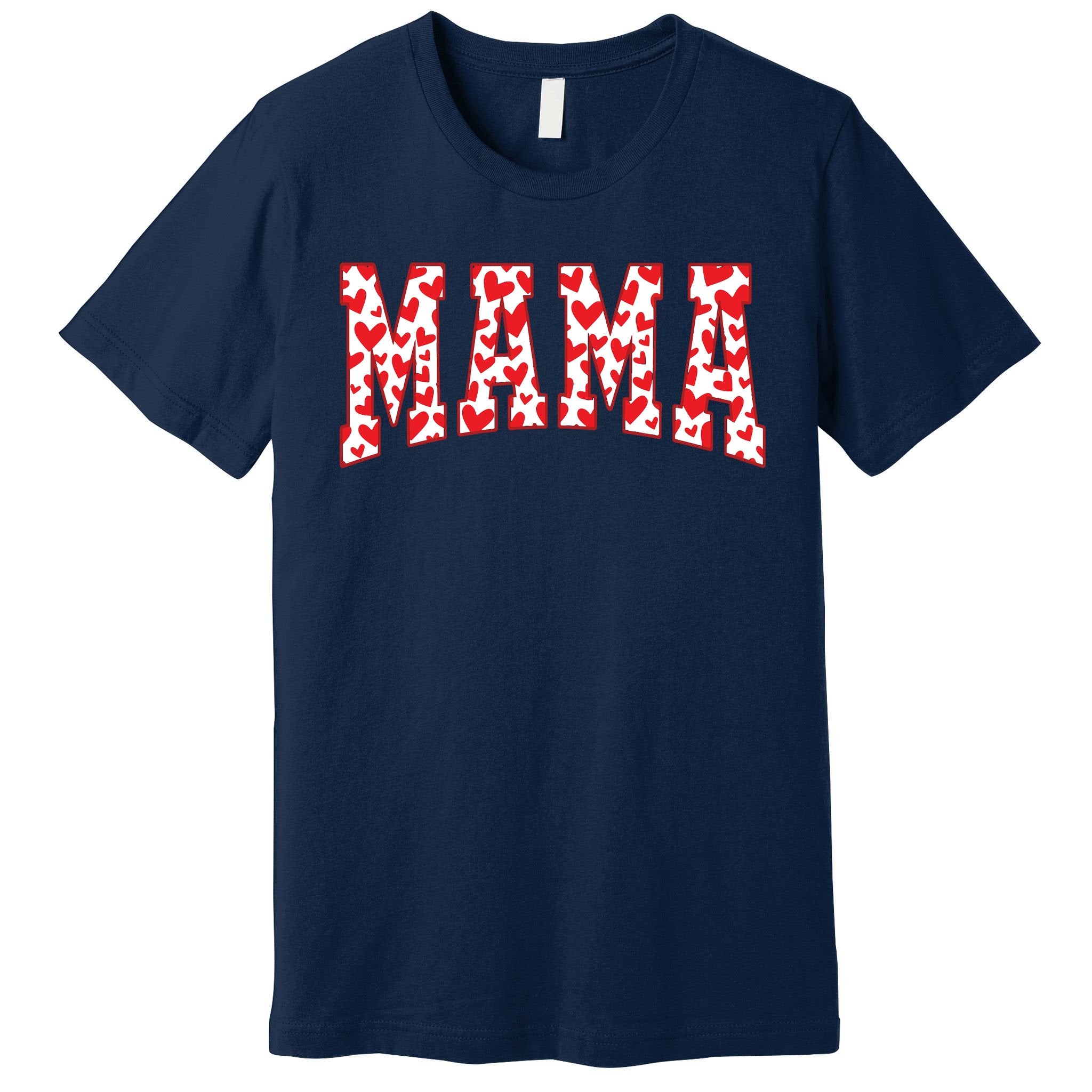 Mama Valentines Heart Valentines Day Premium T-Shirt
