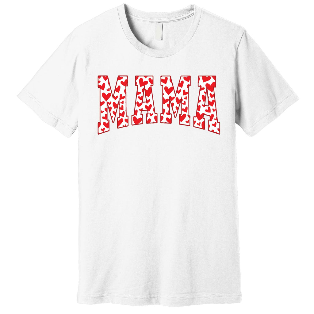 Mama Valentines Heart Valentines Day Premium T-Shirt