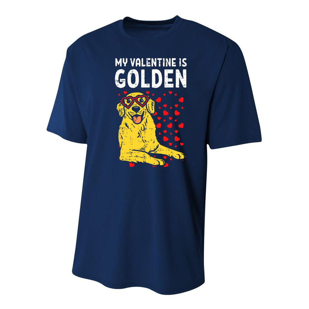 My Valentine Is Golden Youth Performance Sprint T-Shirt