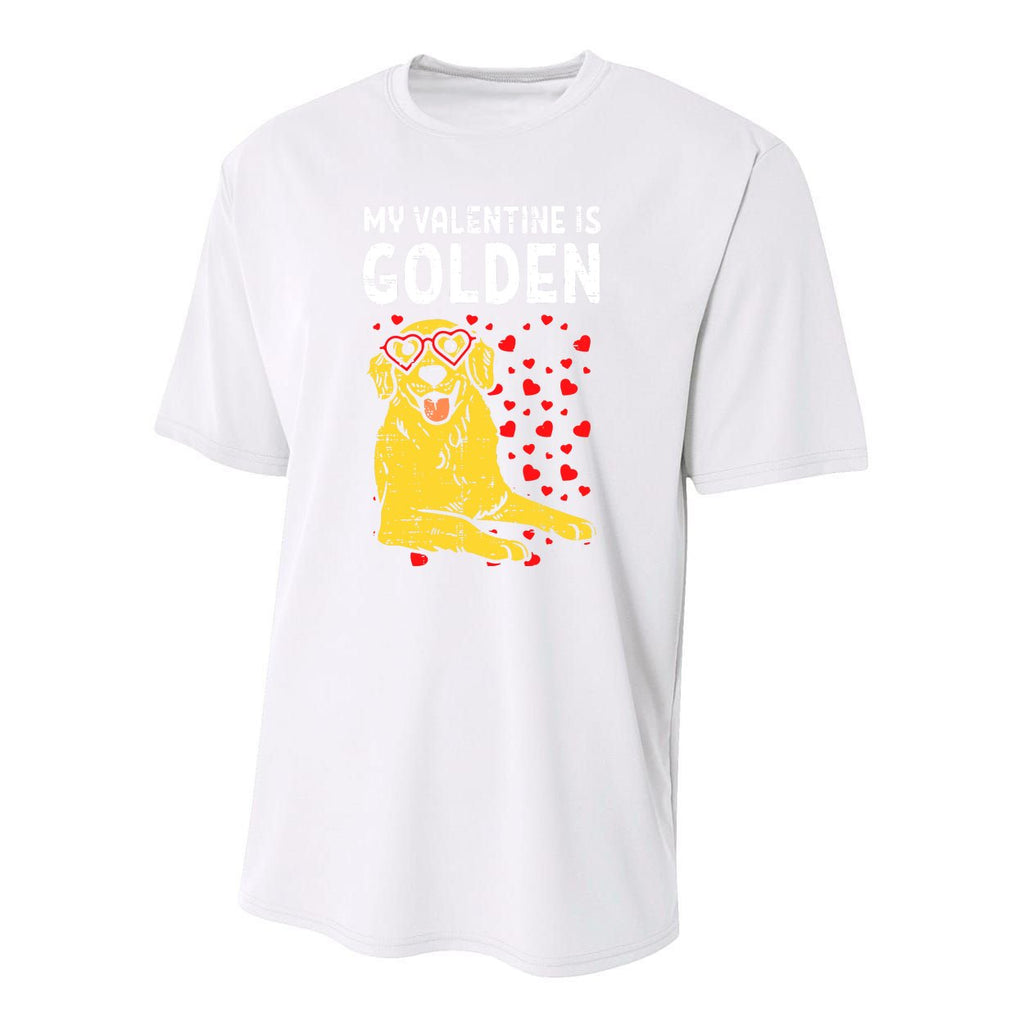 My Valentine Is Golden Youth Performance Sprint T-Shirt