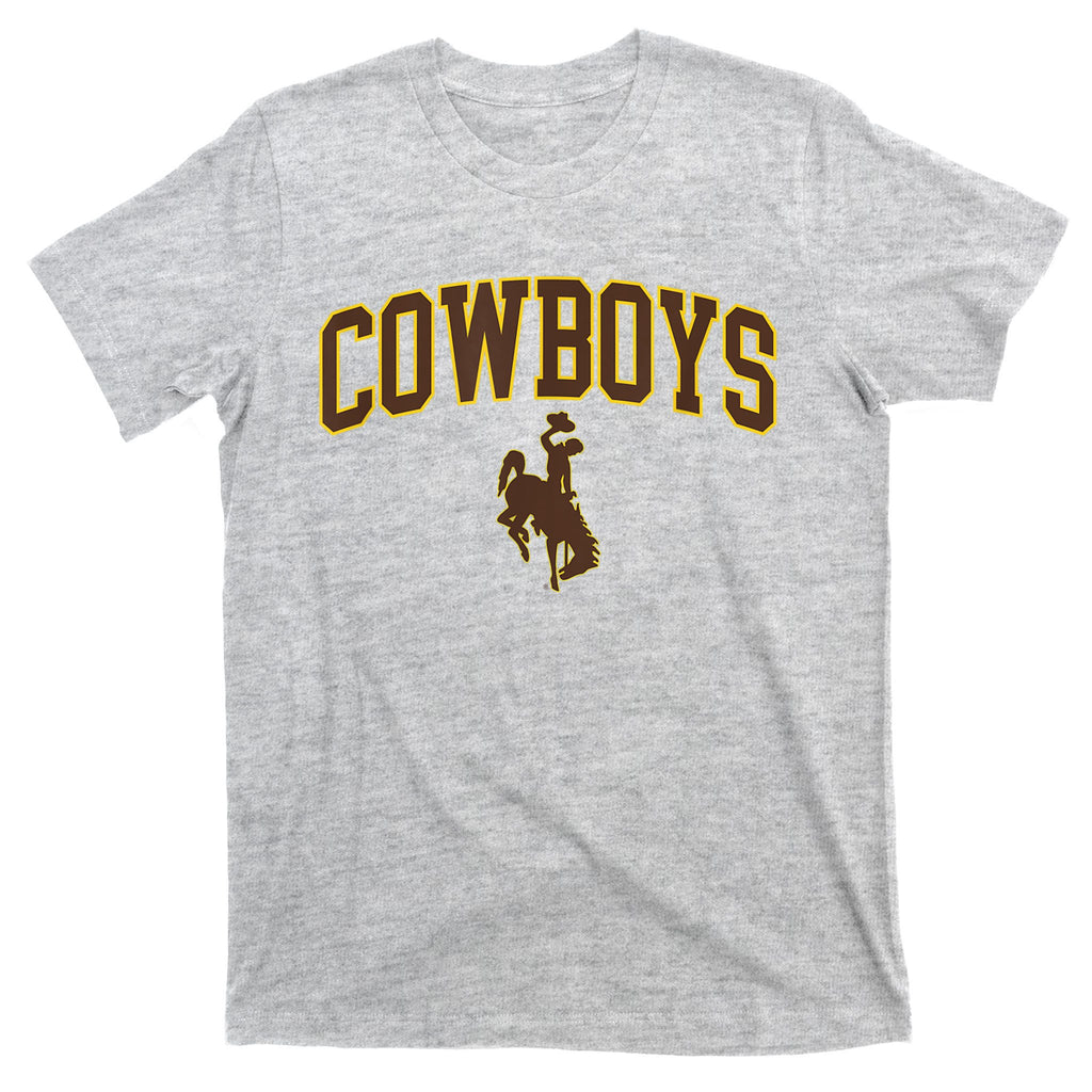 Mens Wyoming Cowboys Apparel Cowboys Arch & Logo T-Shirt
