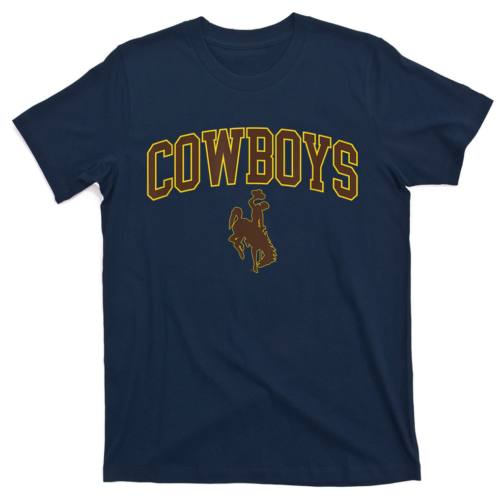 Mens Wyoming Cowboys Apparel Cowboys Arch & Logo T-Shirt