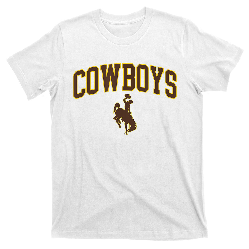 Mens Wyoming Cowboys Apparel Cowboys Arch & Logo T-Shirt