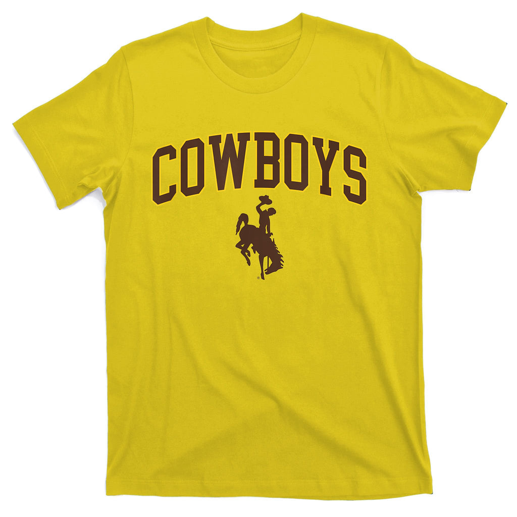 Mens Wyoming Cowboys Apparel Cowboys Arch & Logo T-Shirt