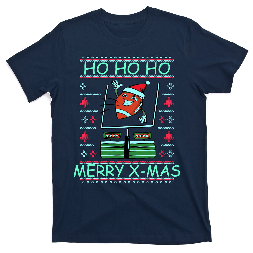 Merry XMas Football Ugly Christmas Sweater T-Shirt