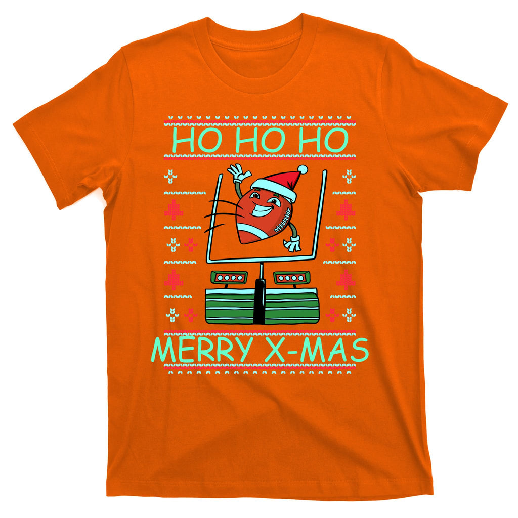 Merry XMas Football Ugly Christmas Sweater T-Shirt